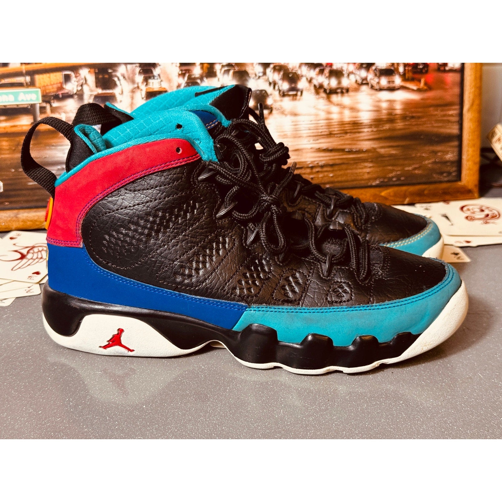 Nike Air Jordan 9 Retro GS Dream It Do It Youth 6.5Y Women’s 8 Black  302359-065
