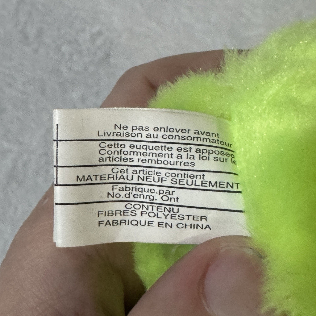 Vtg Great American Toy Co Neon Green Hanging Monkey Plush 16” Pink Carnival