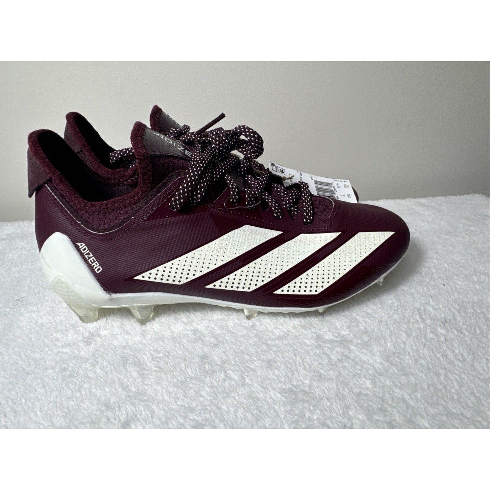 Adidas Adizero Electric.1 Football Cleats Men’s Sz 7.5 Maroon White NFL New