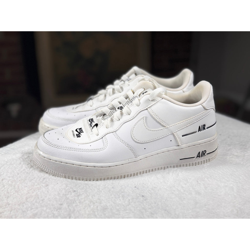 Nike Air Force 1 Low White Black Outline CJ4092-100 Youth Sz 7Y Men 7 Women 8.5