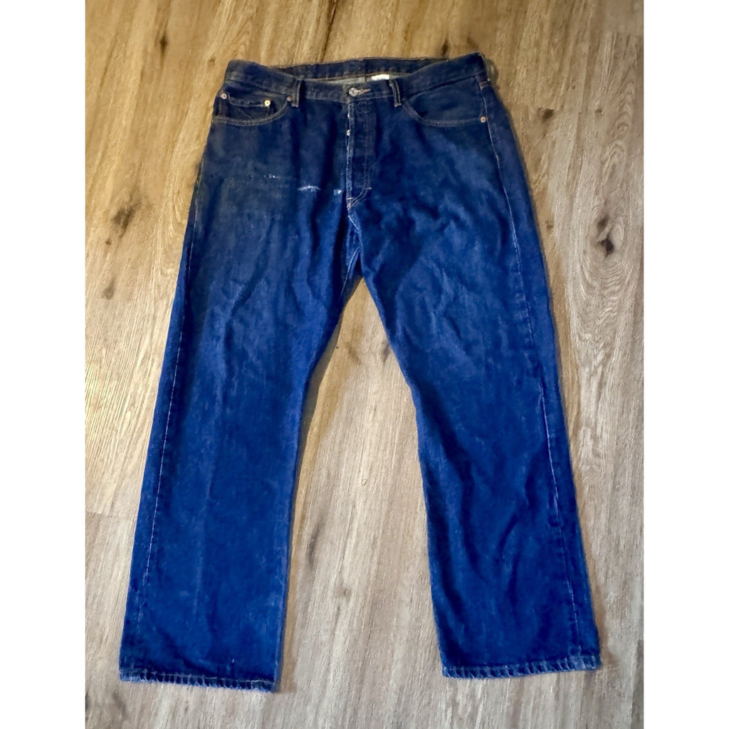 Vtg Men’s Levis 501 Denim Blue Jeans 2007 38x30 Dark Rinse Indigo Button Fly Y2K