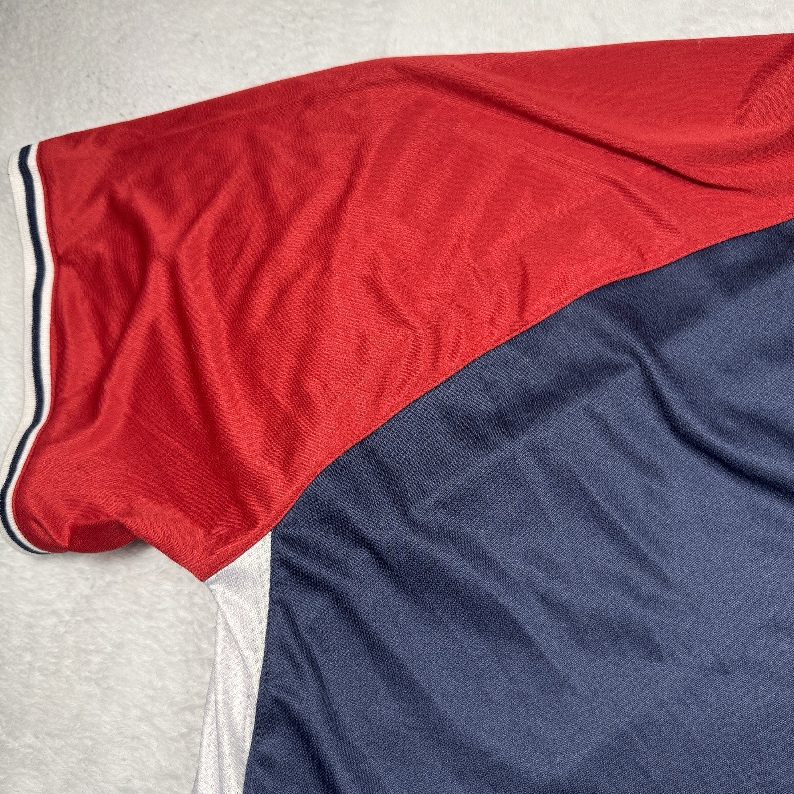 Vtg Majestic Atlanta Braves Baseball Cool Base BP Jersey Mens 4XL 4X V-Neck Blue