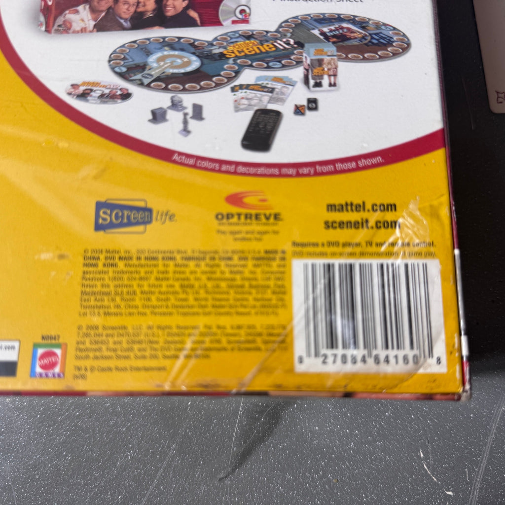 Seinfeld Scene It DVD Game 2008 Mattel Screenlife New Sealed Trivia Game Tv Show