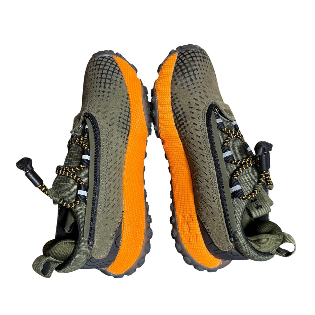 Under Armour HOVR Summit Fat Tire Delta Trail Shoes Marine Green Orange M4.5 W6