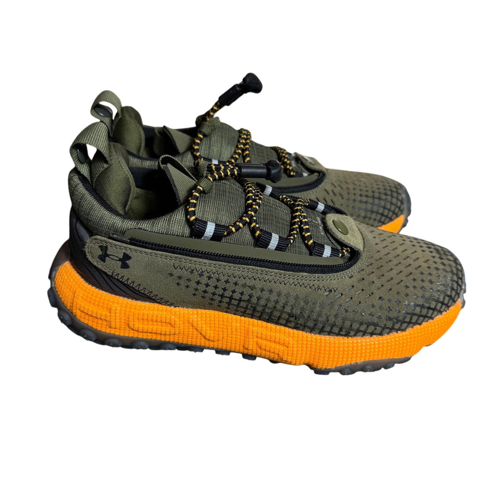 Under Armour HOVR Summit Fat Tire Delta Trail Shoes Marine Green Orange M4.5 W6