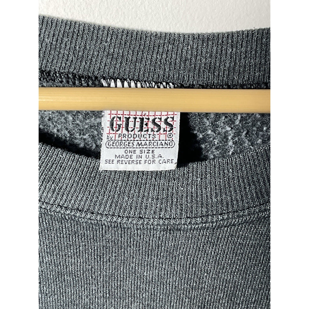 Vintage 1990s USA Guess Georges Marciano Embroidered USA Crewneck Sweatshirt XL