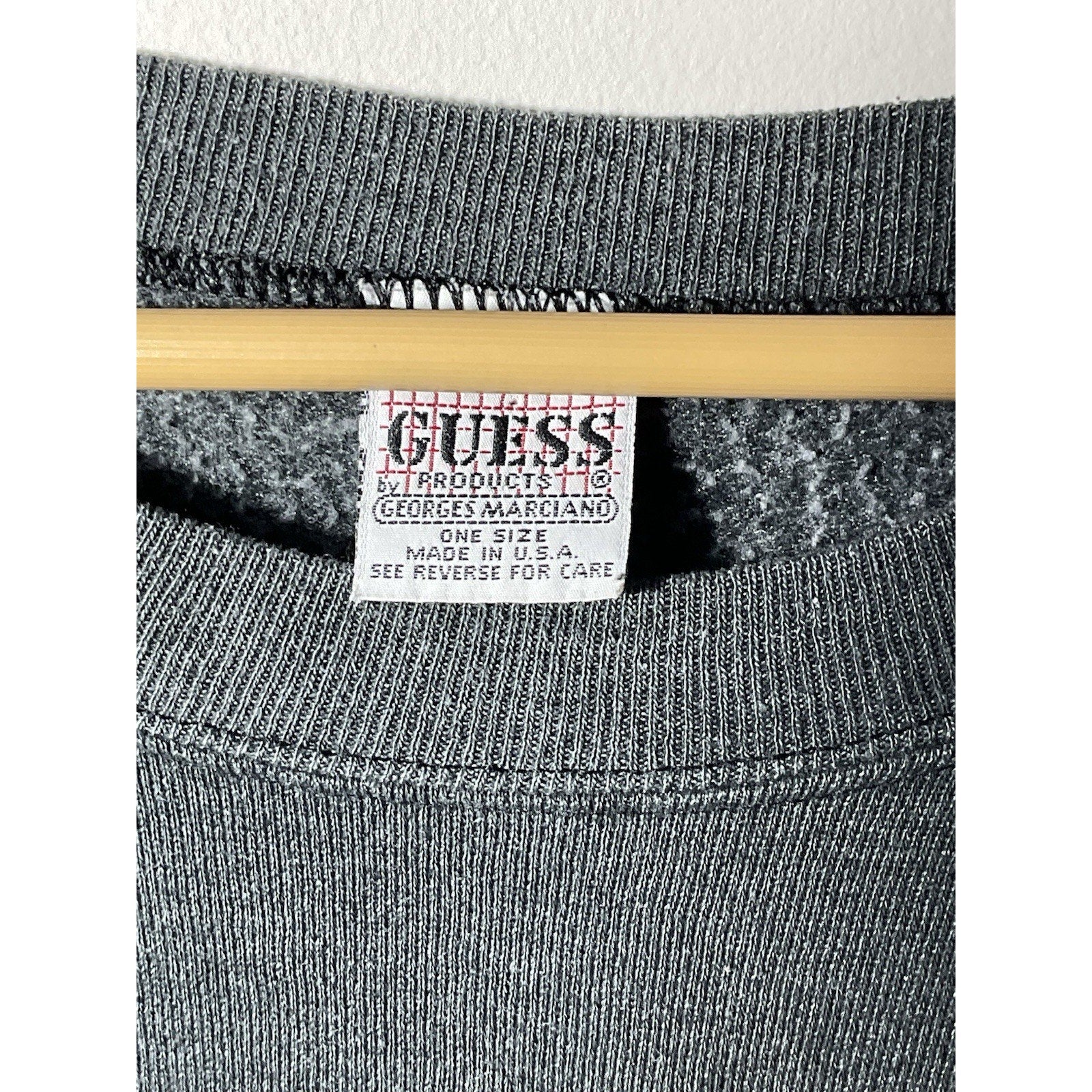 Vintage 1990s USA Guess Georges Marciano Embroidered USA Crewneck Sweatshirt XL