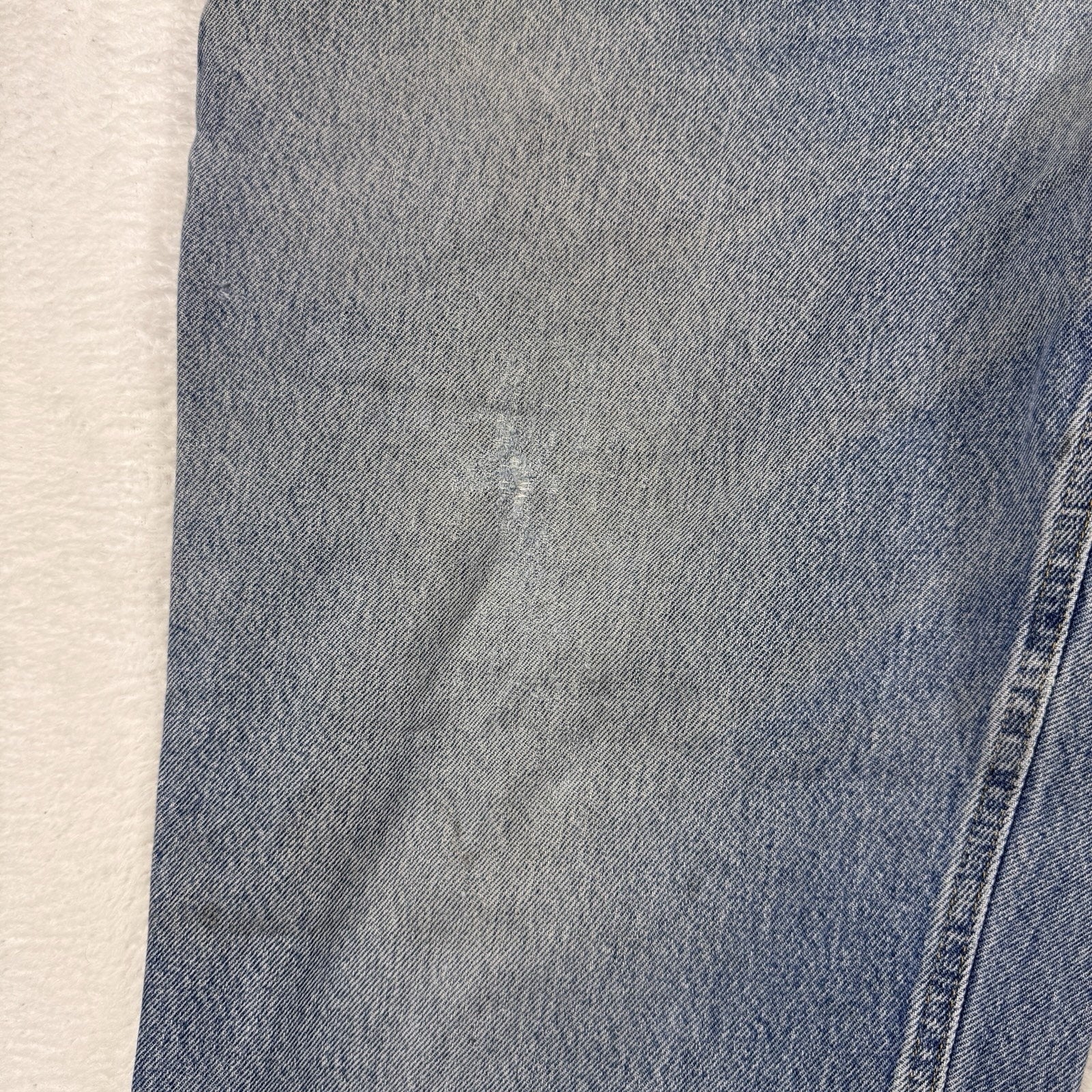 Carhartt B42 Relaxed Fit Jeans Mens 40x30 Distressed Workwear Denim Made Mexico