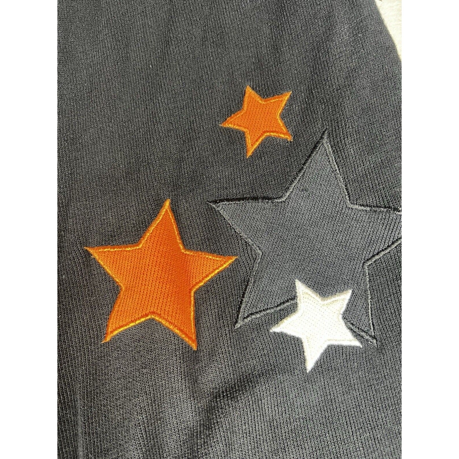 Vtg 2000s Rocawear Black Orange Star Tracksuit Baggy Hip-Hop Y2K Jacket Pants