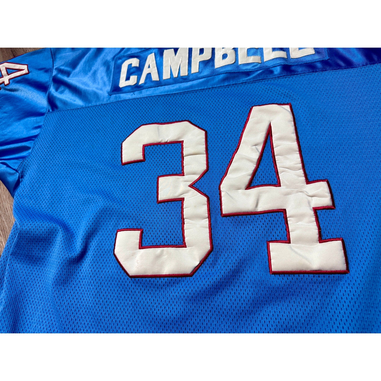 Vintage Mitchell & Ness Earl Campbell Houston Oilers #34 Throwback Jersey 58