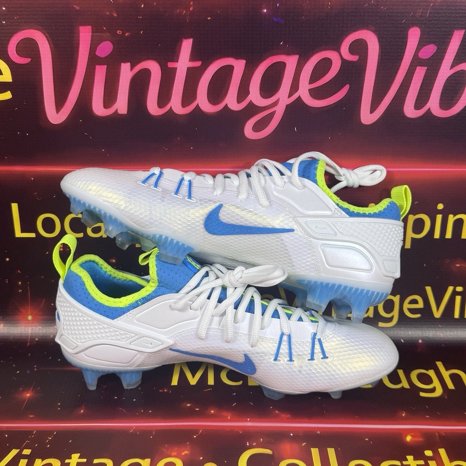 Nike Huarache 9 Elite Low LAX SE Lacrosse Cleats Men's Size 9.5 FV6147-100 New