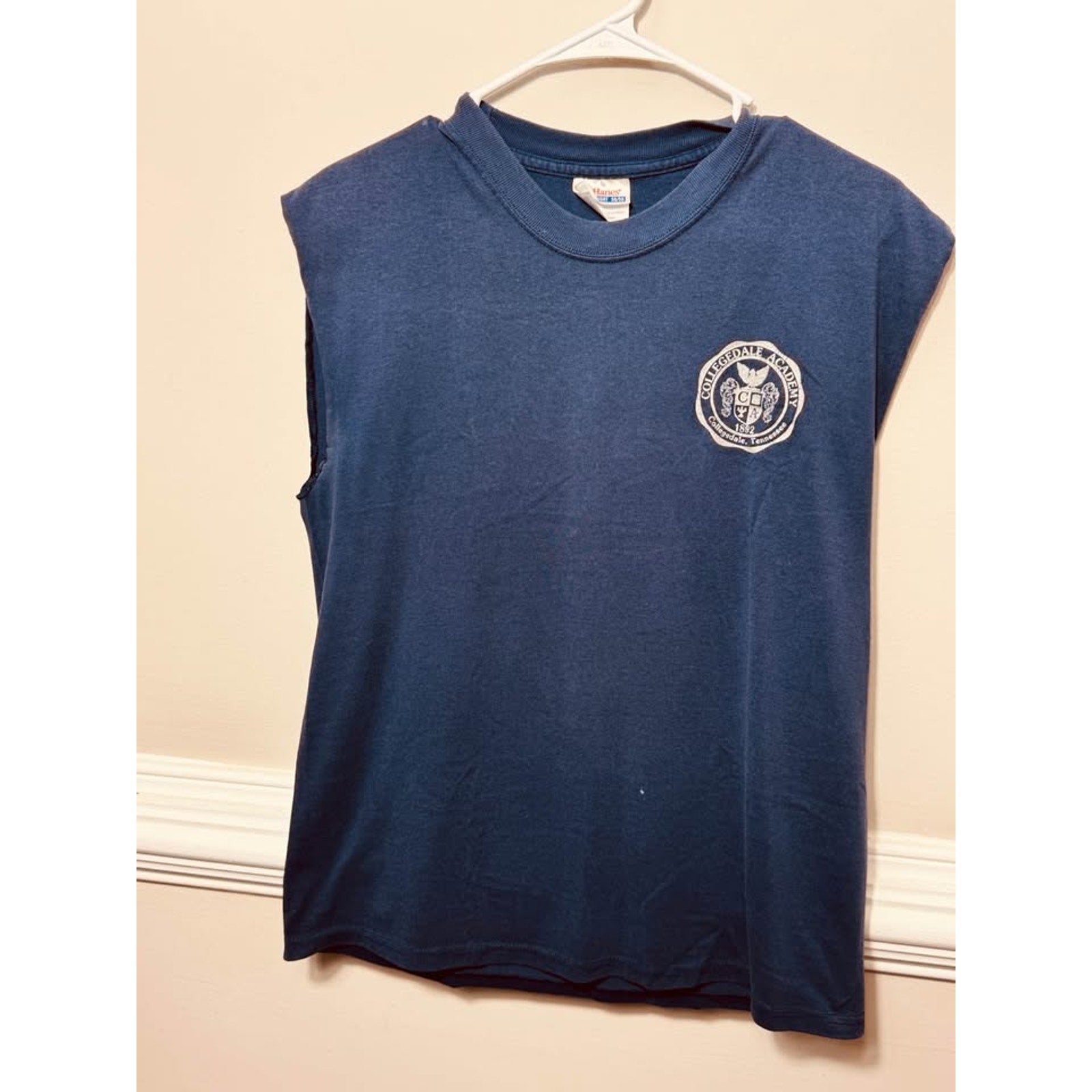 Vintage Collegedale Academy Miller Time 05 Cut Off Sleeveless T Shirt Mens M Hanes