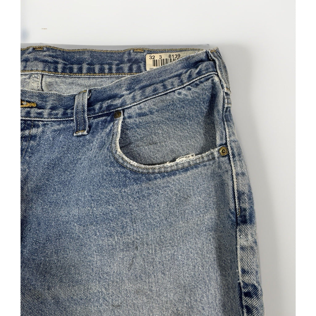 Carhartt B42 Relaxed Fit Jeans Mens 40x30 Distressed Workwear Denim Made Mexico