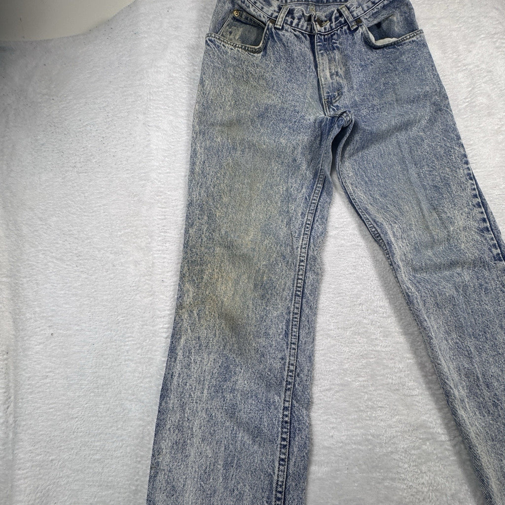 Vtg 1987 Sasson Jeans Womens 27x29.5 Acid Wash High Rise Straight USA 29x32 Mom