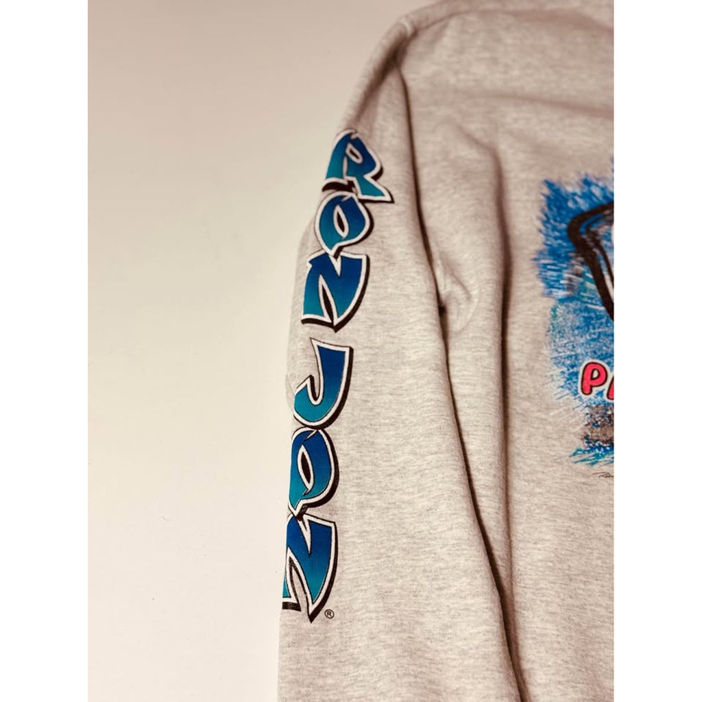 Vintage Ron Jon Surf Shop Panama City Beach Crewneck Sweatshirt Large Gray Surf