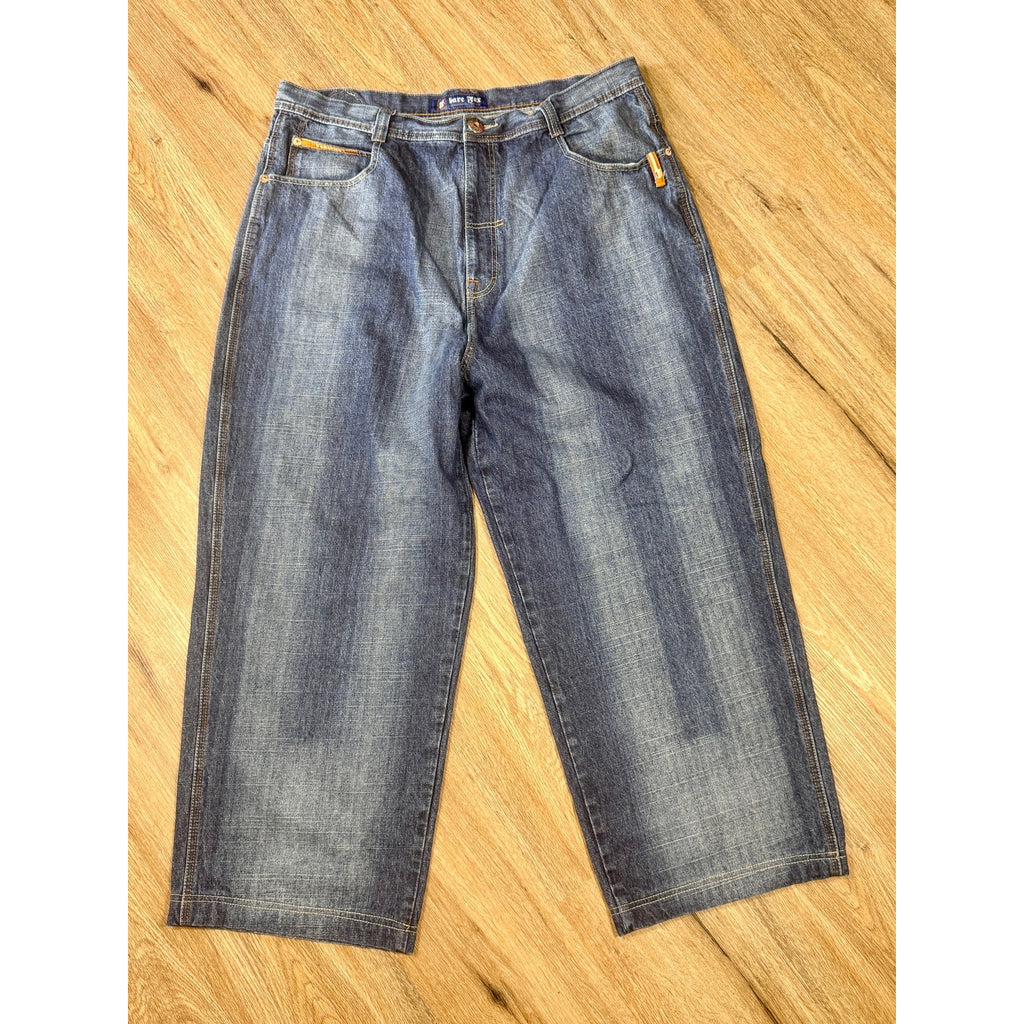 Y2K Bare Fox Urbanfolks Baggy Wide Leg Skater Jeans Men’s 42 x 32 JNCO Style