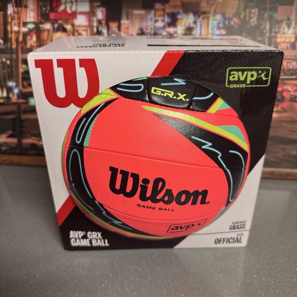 Wilson AVP GRX Grass Game Ball Volleyball Official Size New in Box Neon Pink