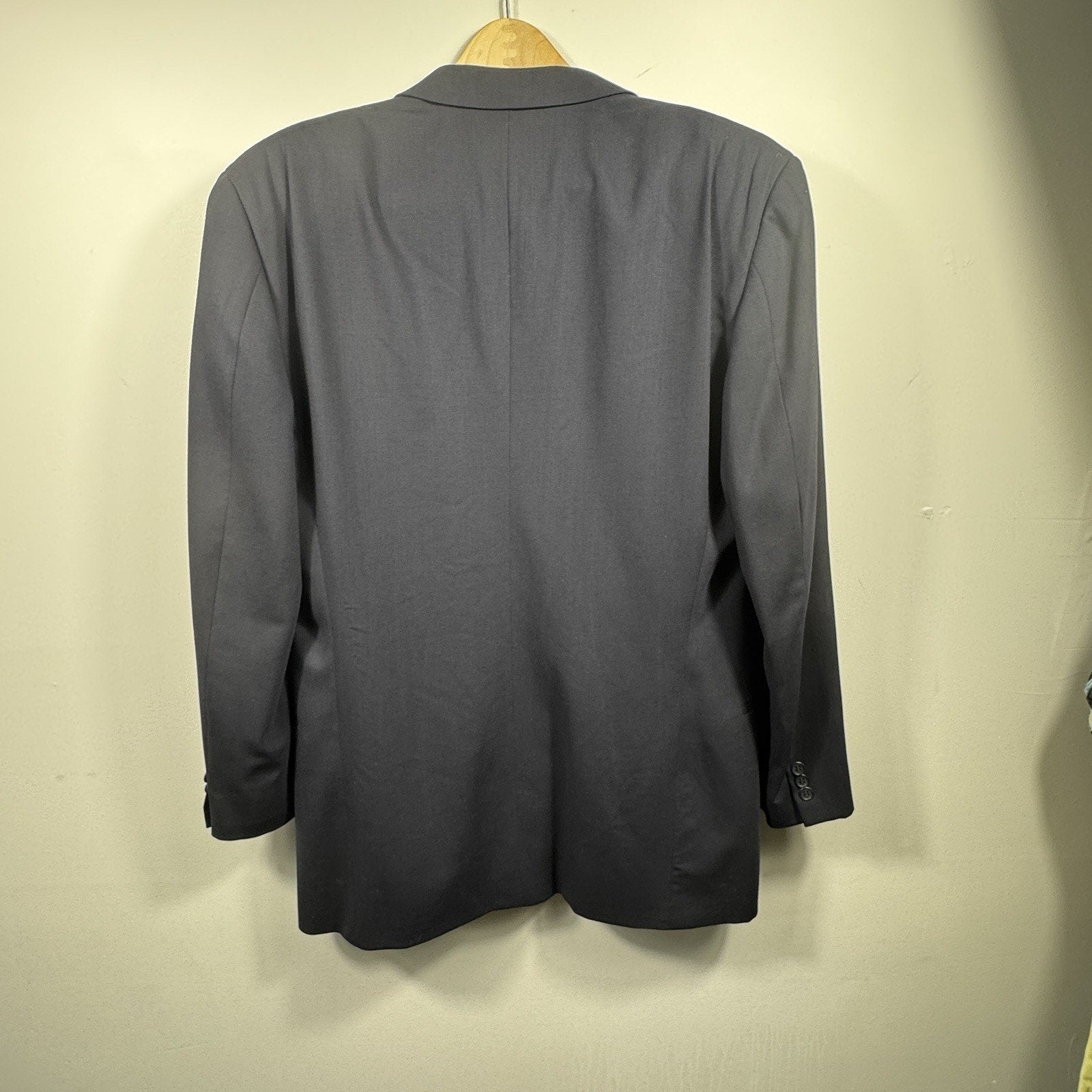 Vtg Giorgio Armani Le Collezioni 44L Blazer Sport Coat 100% Virgin Wool Italy