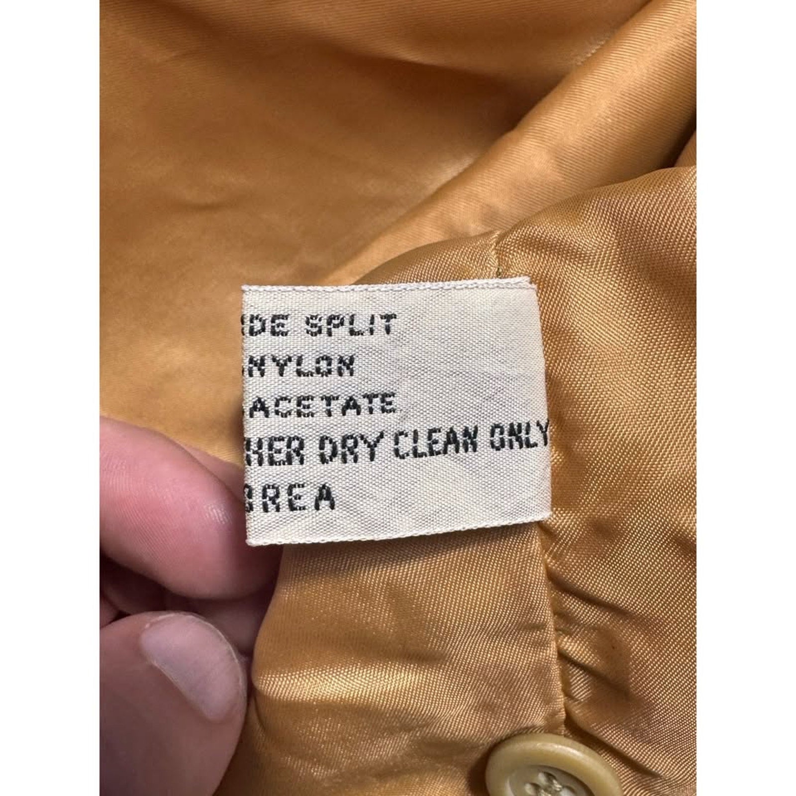 Vtg 70s GAP Suede Leather Vest Mens M Tan Western D-Ring Back Made Korea