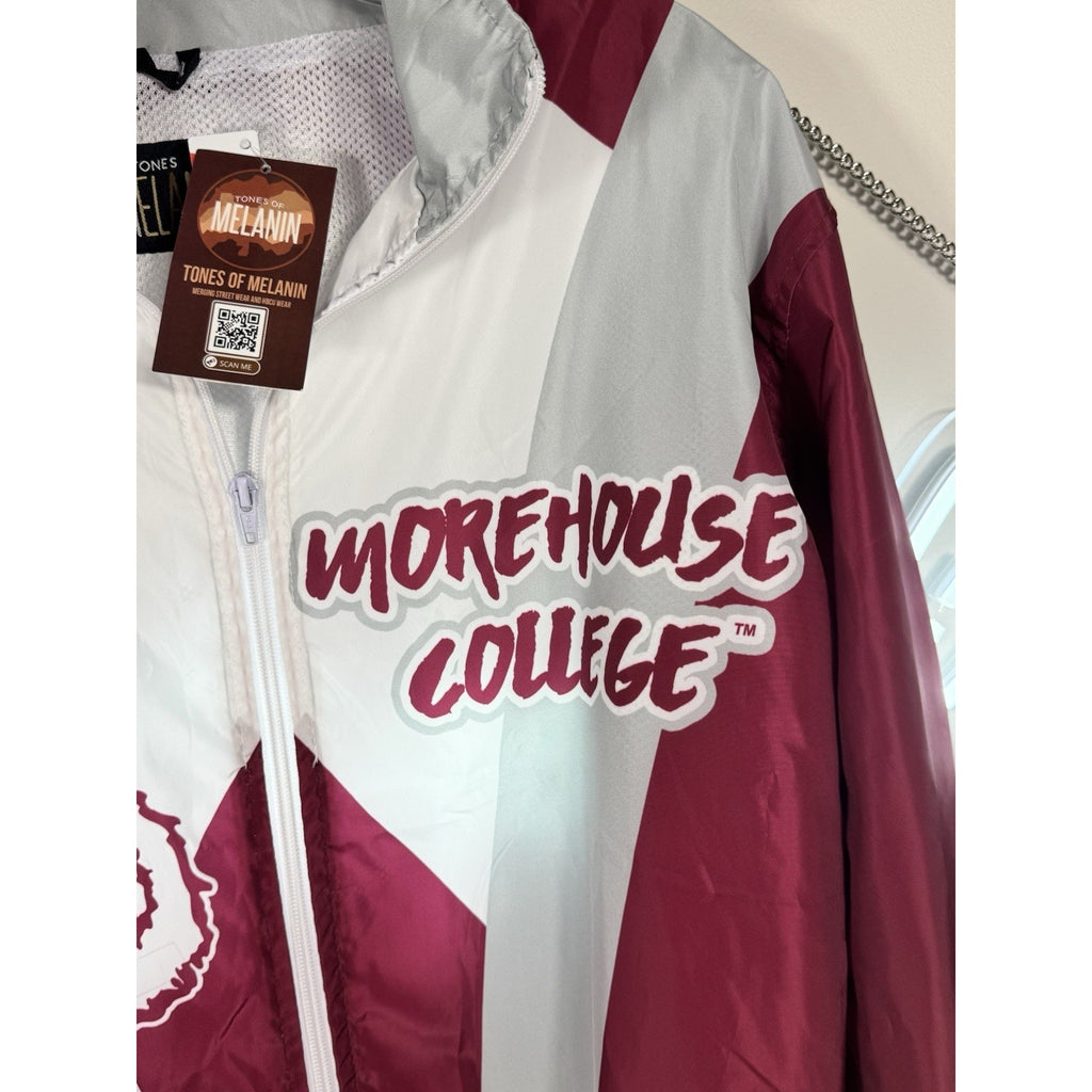 Tones of Melanin Morehouse College Windbreaker Jacket HBCU Gear Small NWT