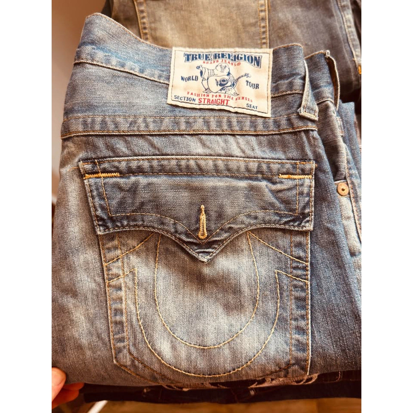 15 Pair Men’s Vintage Y2K Baggy Wide Leg Designer Streetwear Jeans Lot - True Religion, Karl Kani, L