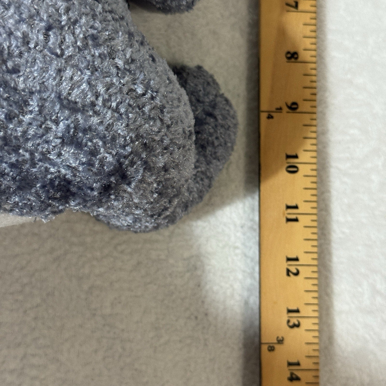 K&K Games Christmas Mouse Plush Gray Red Green Holiday Stuffed Animal Blue Scarf