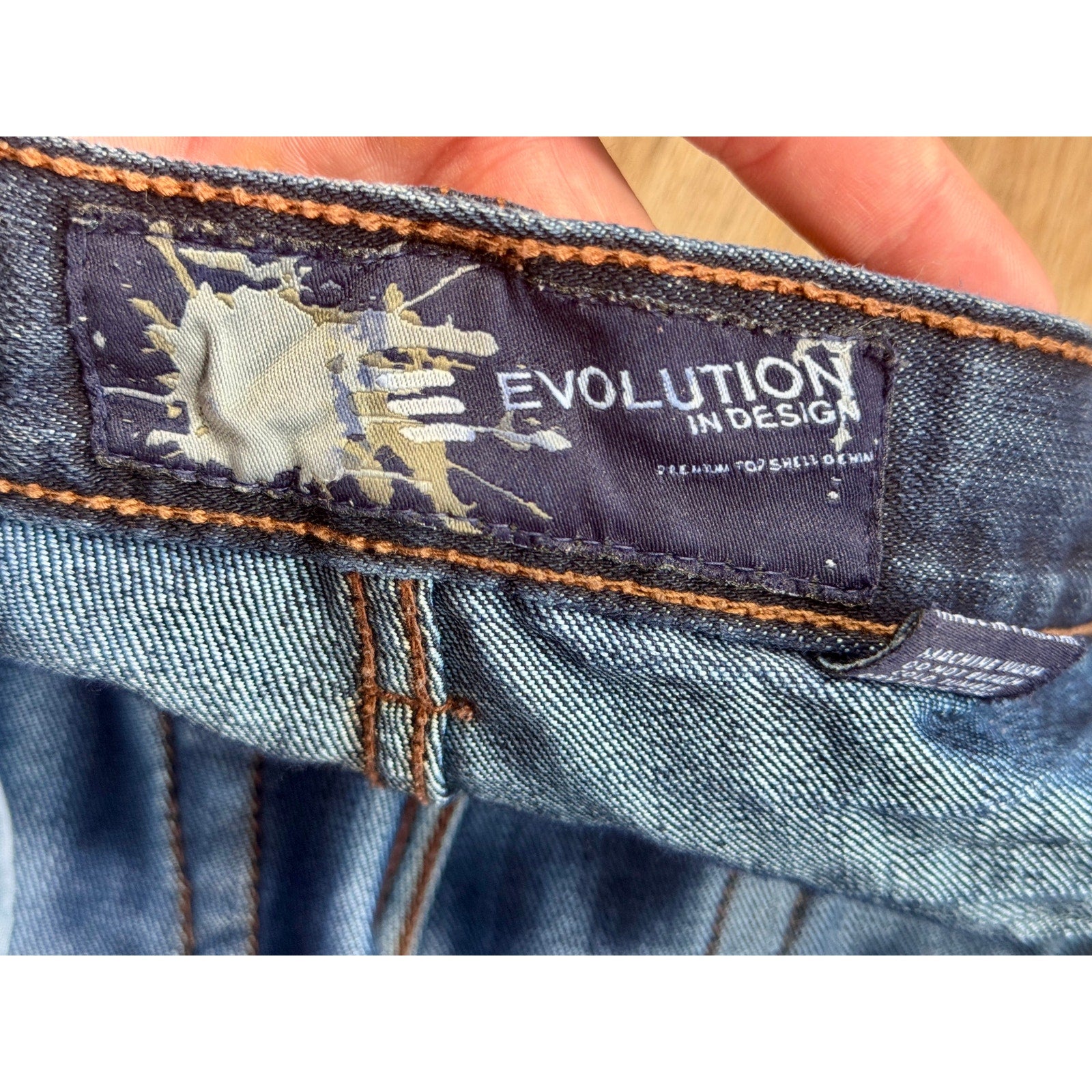 Evolution In Design Y2K Baggy Jeans Men’s 40x32 Distressed Studded Denim