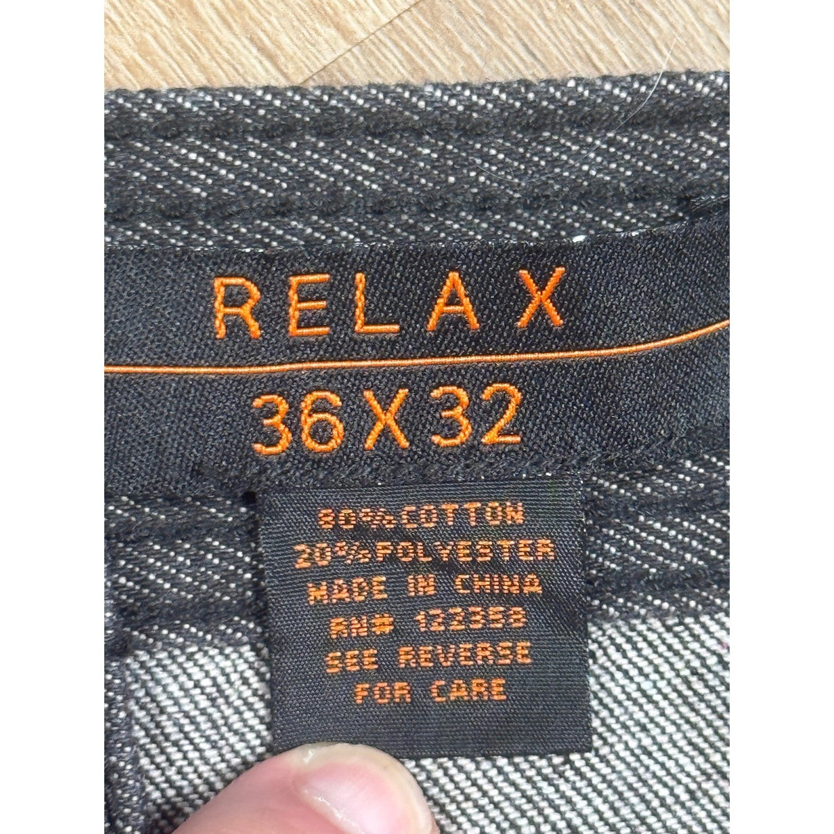 Y2K Rock N Run Relax Fit Baggy Wide Leg Skater Hip Hop Jeans Men’s 36x32