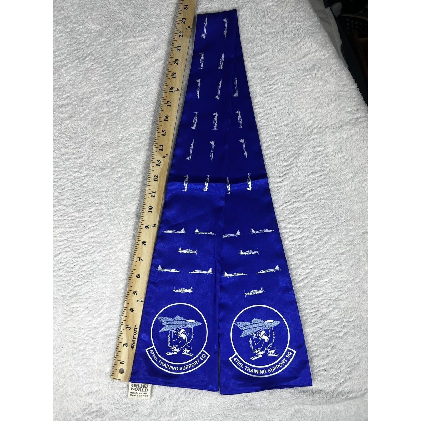USAF Rakkel Rama World Flight Scarves Vintage Military Aviation Air Force Scarf