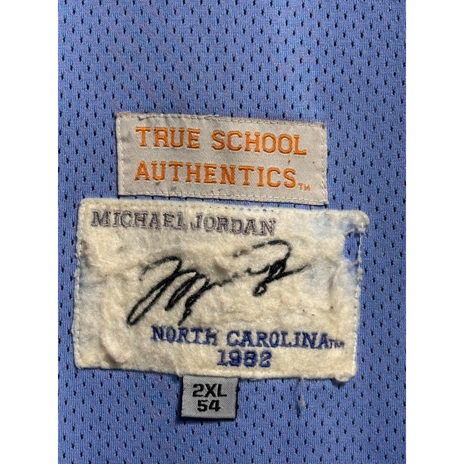 Vintage Michael Jordan UNC North Carolina Tar Heels #23 Jersey Blue Size 54 2XL