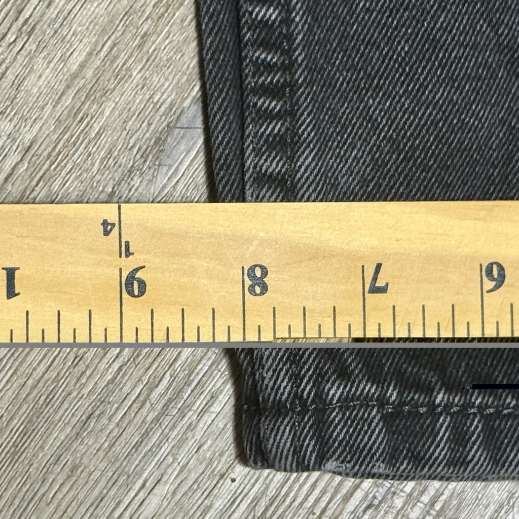 Levi's 505 Regular Fit Jeans Mens 32x29 Gray Black Straight Leg Denim VTG Y2K