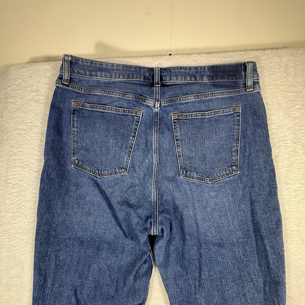 Abercrombie & Fitch Curve Love High Rise Distressed Skinny Jeans Womens 33 16L