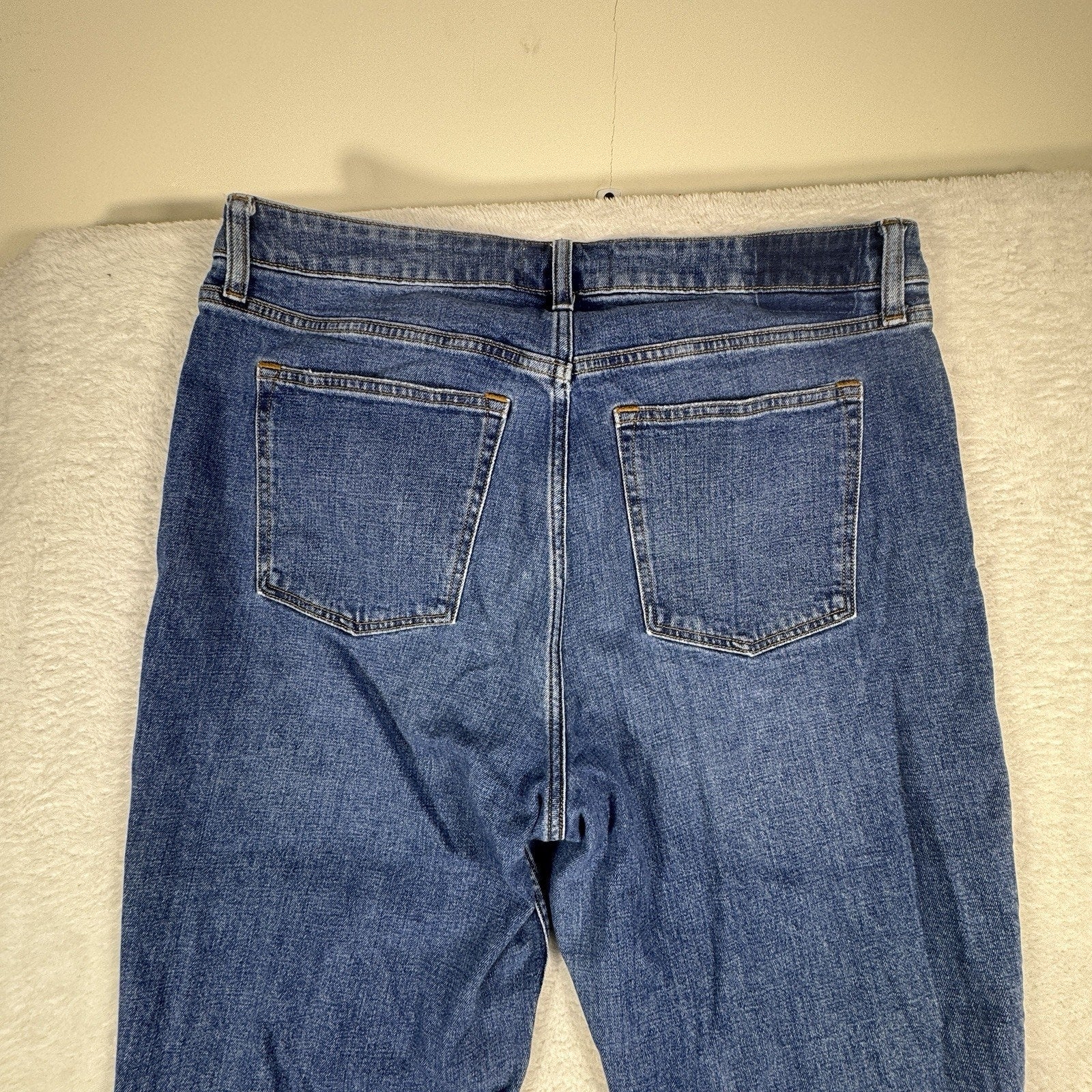 Abercrombie & Fitch Curve Love High Rise Distressed Skinny Jeans Womens 33 16L