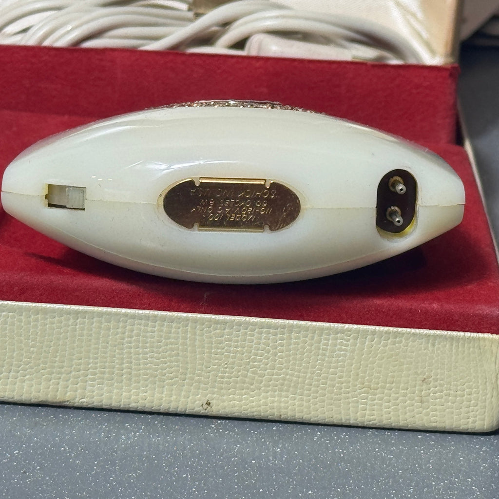 Vintage Schick Crown Jewel Ladies Electric Razor Shaver w/ Case Tested Works