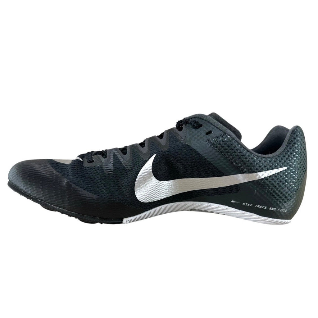 Nike Zoom Rival Men Sprint Track And Field Black Metallic Silver 8.5 DC8753-001