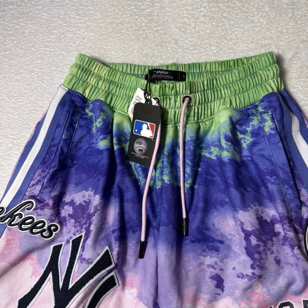 Pro Standard New York Yankees Pink Purple Dip Dye Shorts Men’s S MLB Baseball