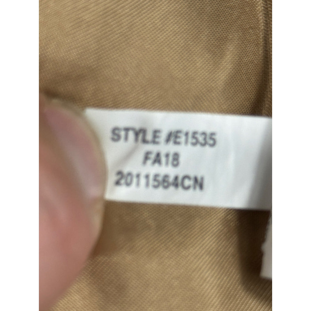 J.Crew Sherpa Fleece Vest Womens Small Beige Tan Teddy Full Zip Cozy Fall 2018