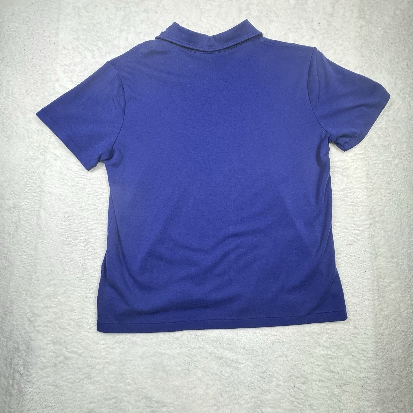 Polo Ralph Lauren Mens L Custom Slim Fit Polo Shirt Royal Blue Short Sleeve