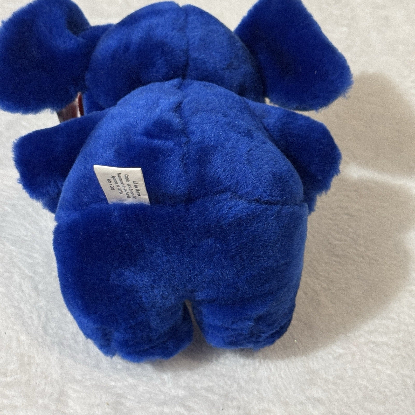Rare Plush Appeal Blue Elephant Plush Stuffed Animal I Love You Heart Vtg NWT
