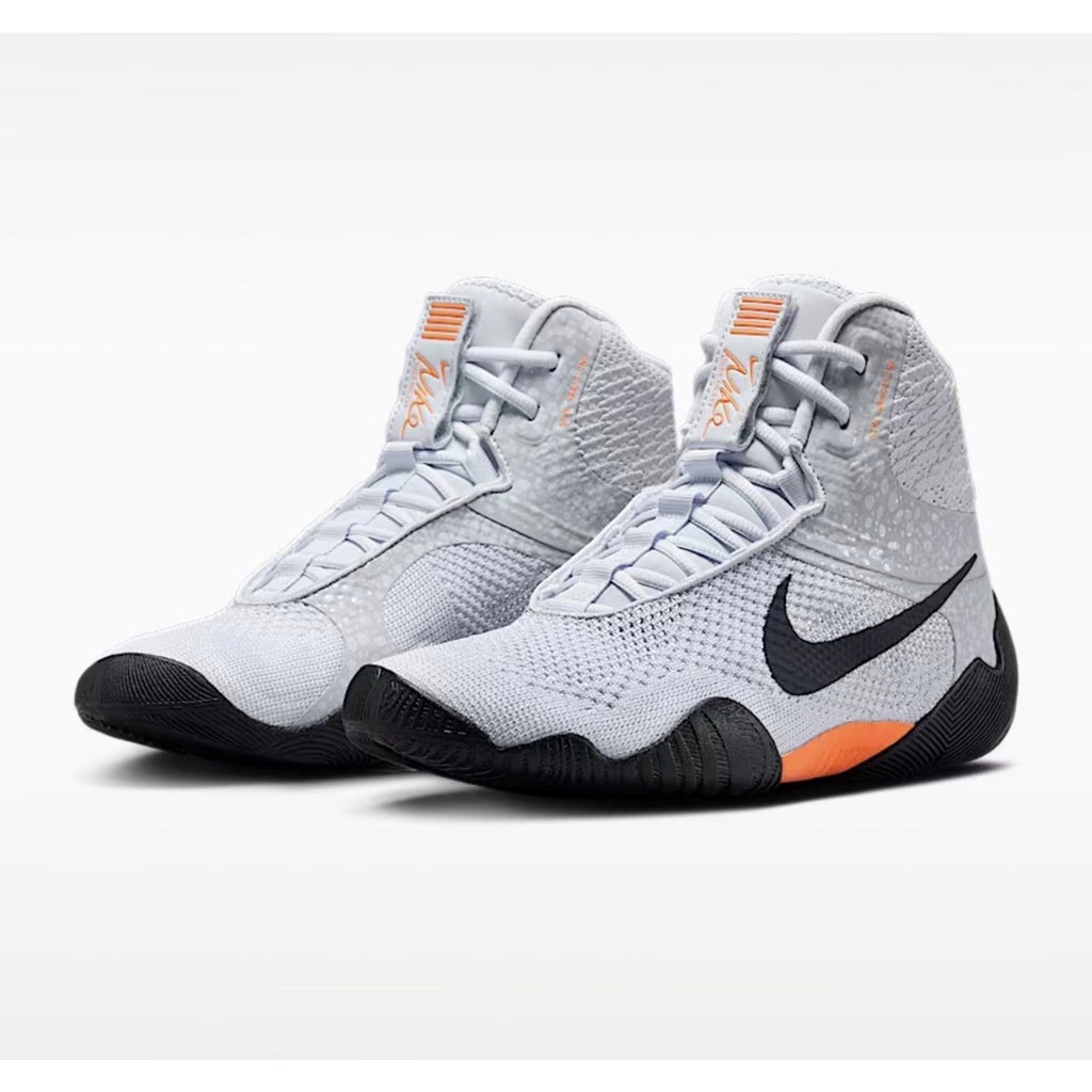 Nike Tawa SE Electric Pack Men's 10.5 Grey Orange Wrestling Shoes DJ4474-900 NEW