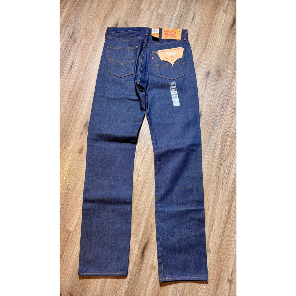 Levi’s 501 STF Shrink To Fit Raw Denim Button Fly Jeans W33x38 NWT 2017 New Y2K