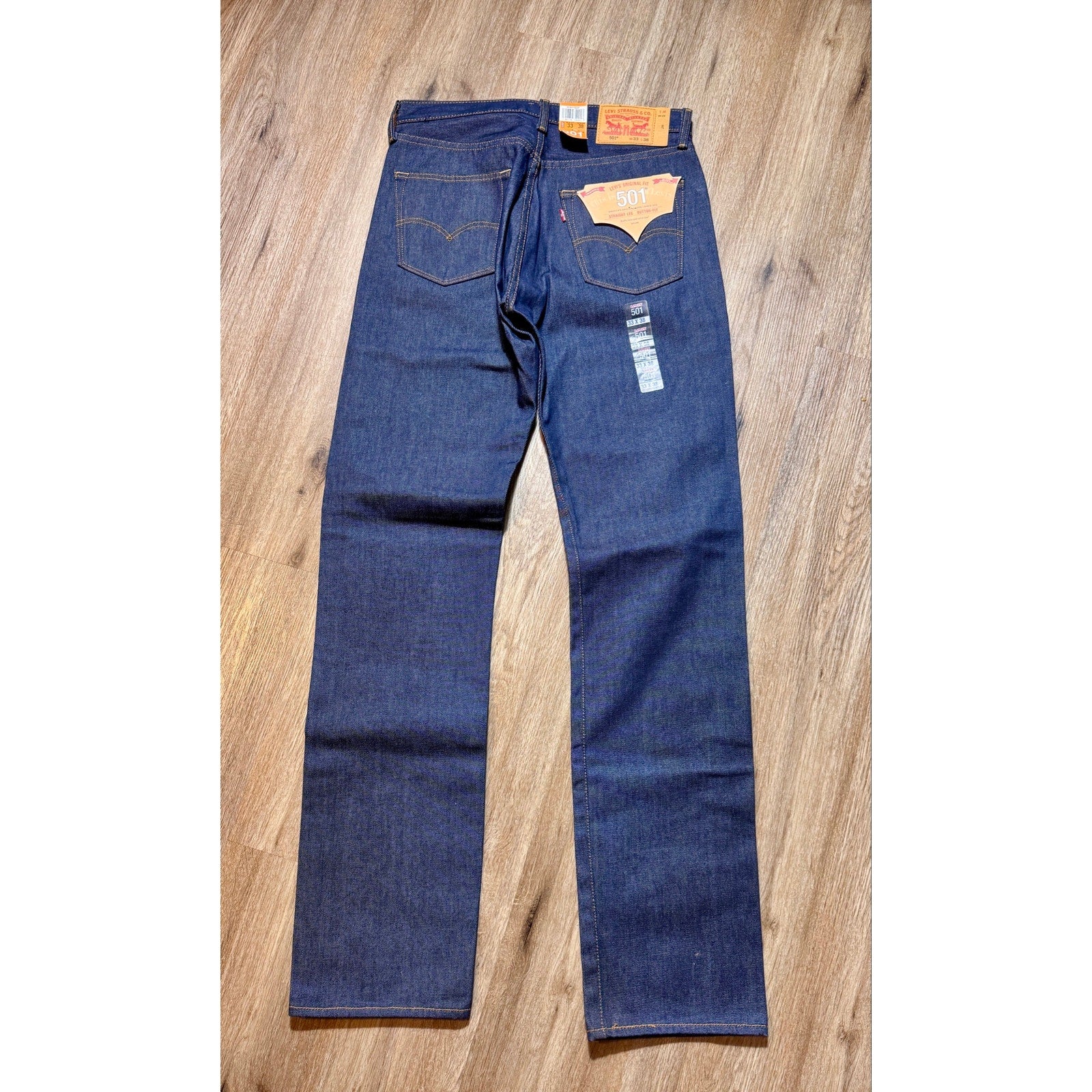 Levi’s 501 STF Shrink To Fit Raw Denim Button Fly Jeans W33x38 NWT 2017 New Y2K