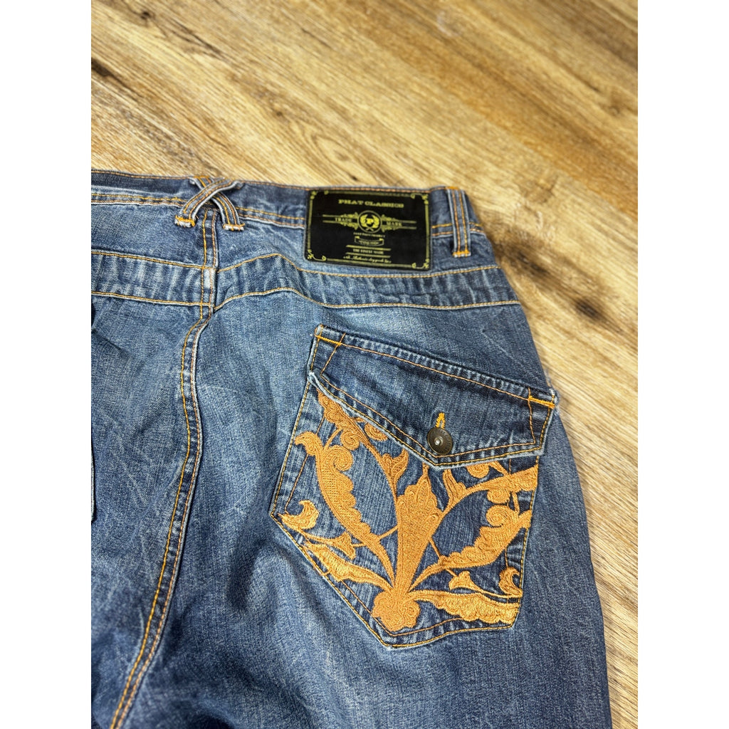 Phat Farm Classics Embroidered Flap Pocket Bootcut Jeans Men’s Size 38x34 Y2K