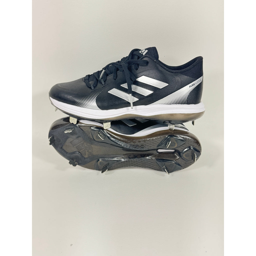Adidas PureHustle 2 Softball Cleats Black Silver Women’s 10 H00984 NWT