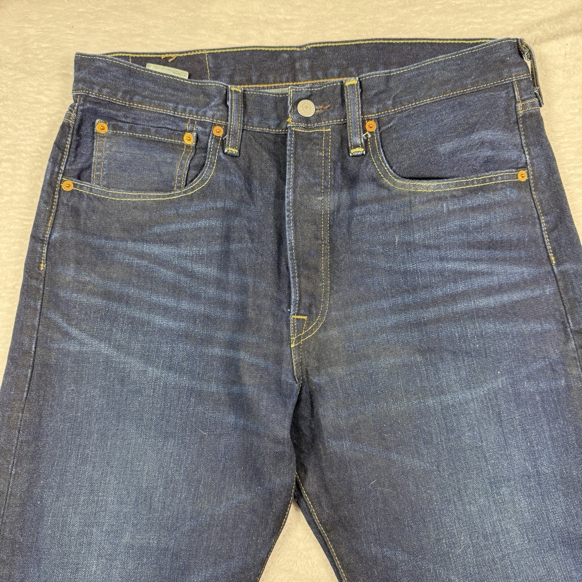 Levi's 501 CT Jeans Mens 33x30 Dark Wash Tapered Button Fly 18173-0024 Boot Cut