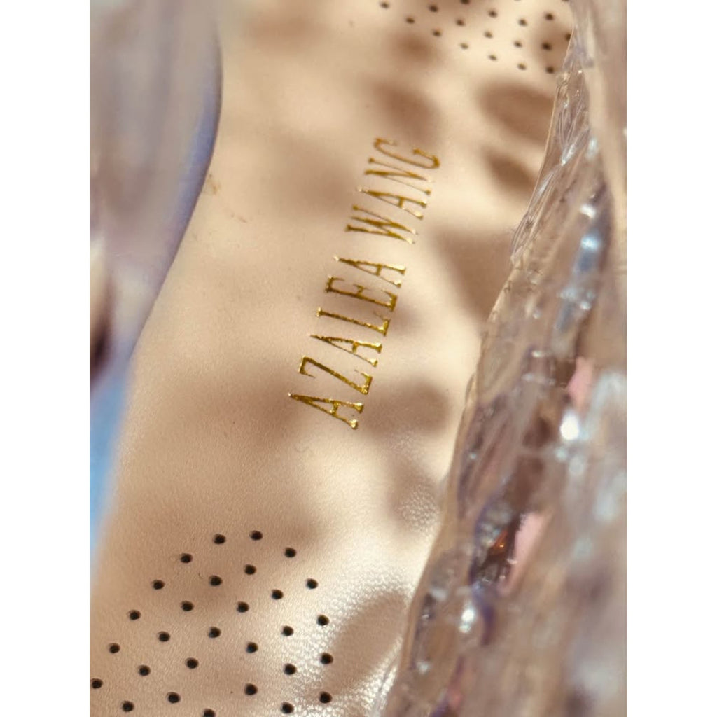Azaelea Wang Right Shoe Only Clear Rhinestone Platform Heel Display Prop Glam