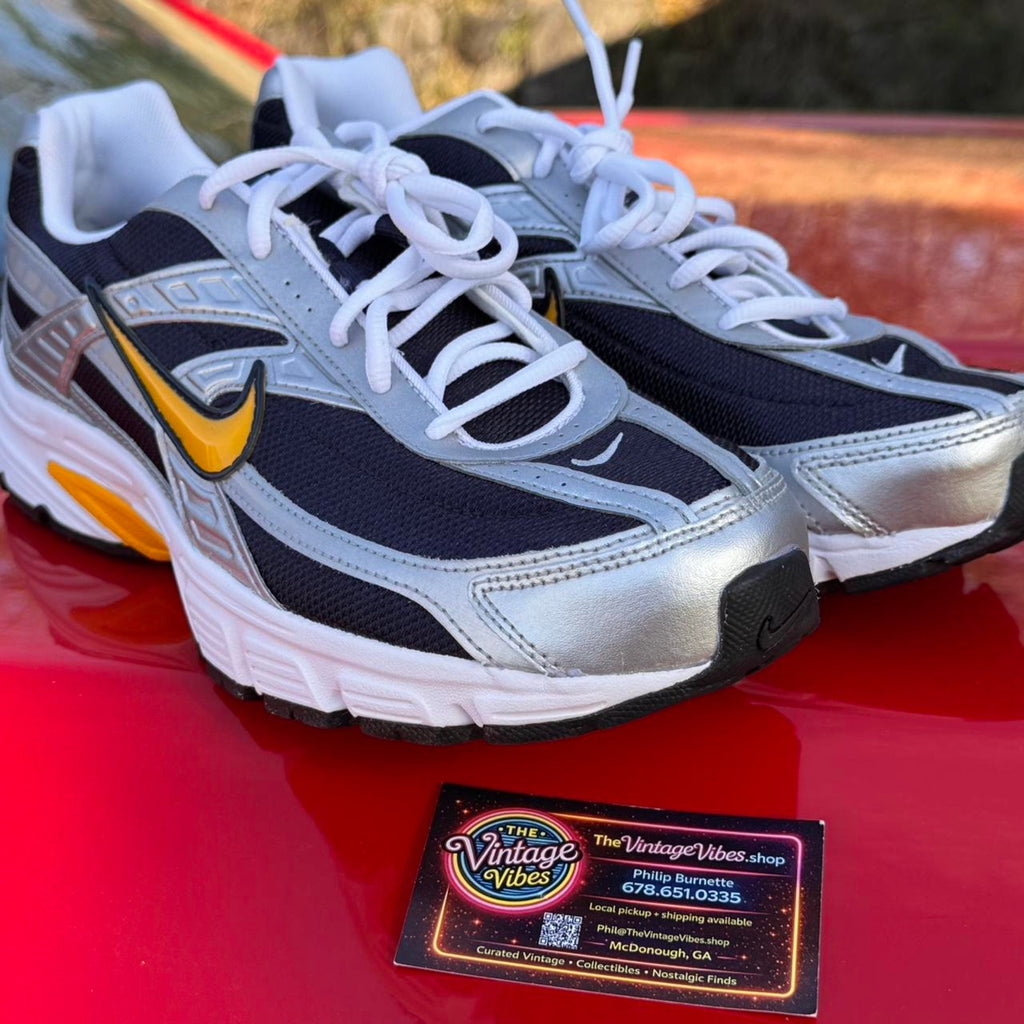 Nike Initiator Obsidian Metallic Silver White Team Gold Running Shoes Men’s 11