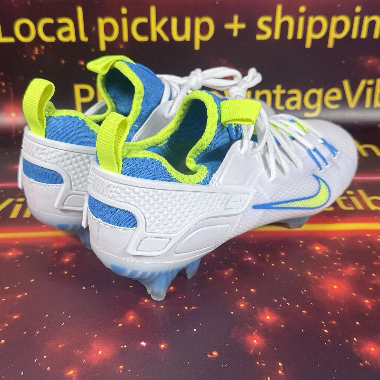 Nike Huarache 9 Elite Low LAX SE Lacrosse Cleats Men's Size 9.5 FV6147-100 New