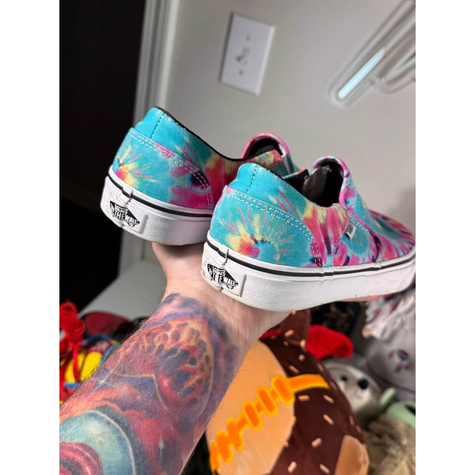 Vans Classic Slip-On Tie Dye Multicolor Canvas Sneakers
Women’s US 10 - Men’s 8