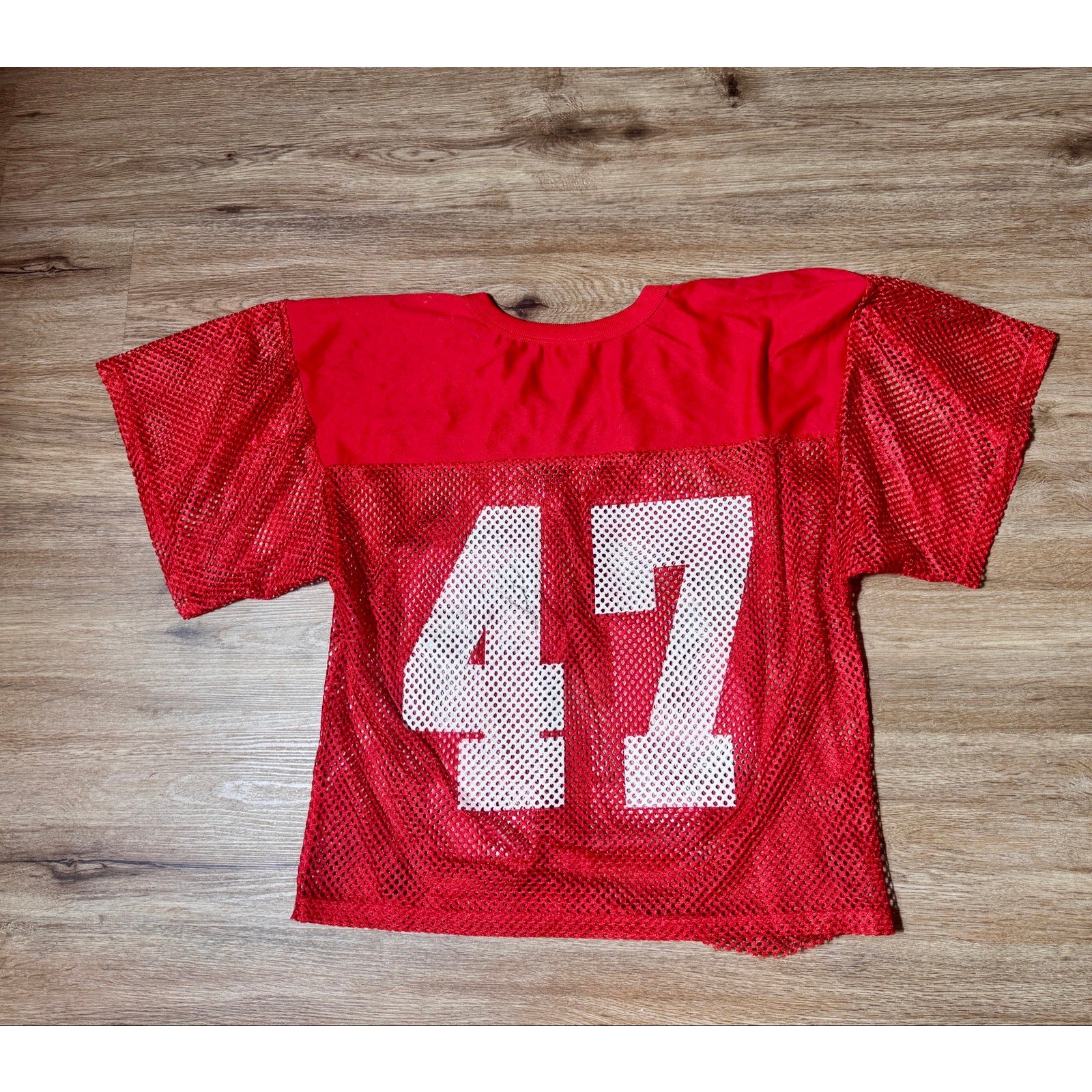 Vintage Georgia Bulldogs #47 Riddell Football Practice Jersey Adult S/M Red UGA
